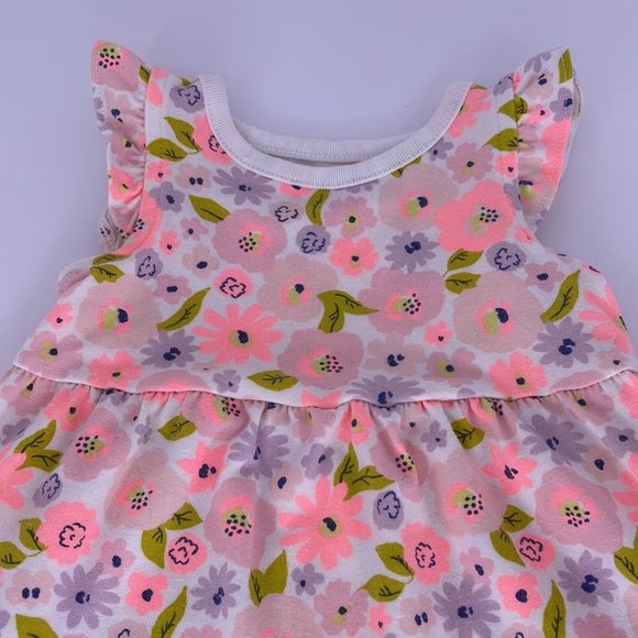 Cat & Jack Pink Floral Dress Size: 0-3 Months - Picture 3 of 4